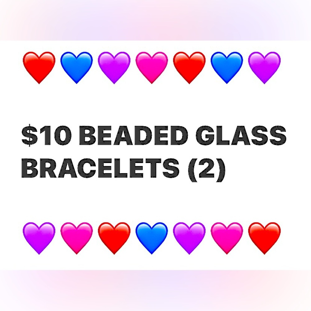 $10 Beaded Glass Bracelets Set - Picture 2 of 12